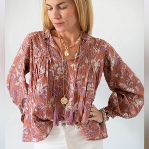 Marea Cala Rosado Floral Top